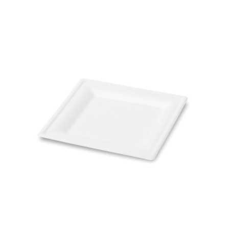 Vassoio quadrato polpa cellulosa bio PFAS free 20x20 cm | Crovegli