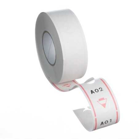 Rotolo ticket eliminacode rosso 2000 numeri dispenser | Crovegli