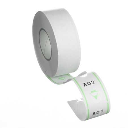 Rotolo ticket eliminacode verde 2000 numeri dispenser | Crovegli