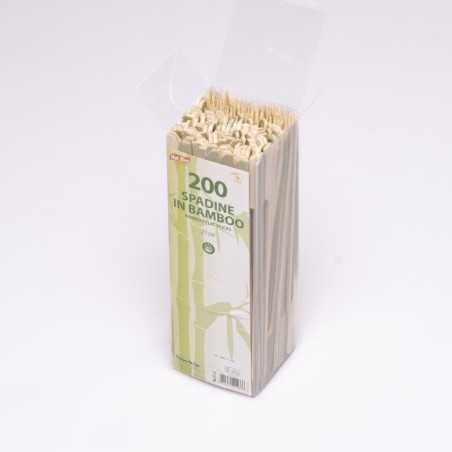 Spiedo bamboo bandiera personalizzabile 21 cm buffet catering | Crovegli