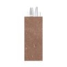 Busta portaposate gialla cioccolato 38x38 | Crovegli