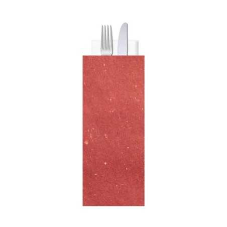 Busta portaposate gialla bordeaux 38x38 | Crovegli
