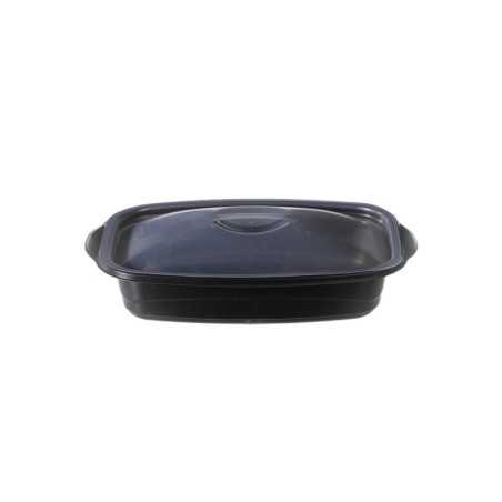 Vaschetta PP nera Marmipack 500cc 14x22 cm microonde coperchio | Crovegli