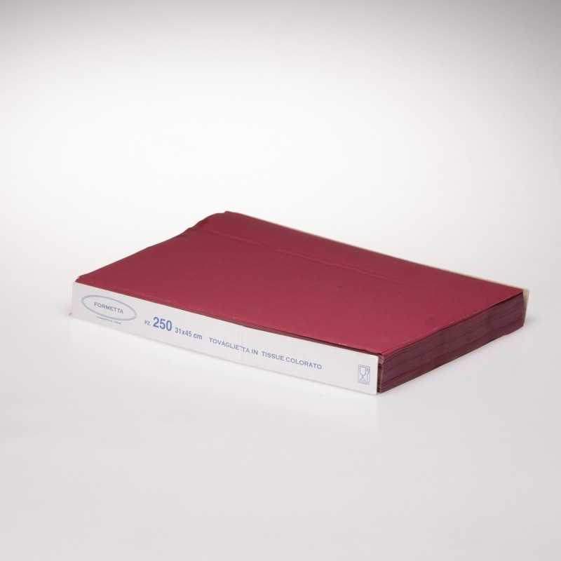 Tovaglietta tissue bordeaux 31x45 cm ristorazione | Crovegli