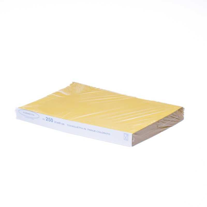 Tovaglietta tissue gialla 31x45 cm ristorazione | Crovegli