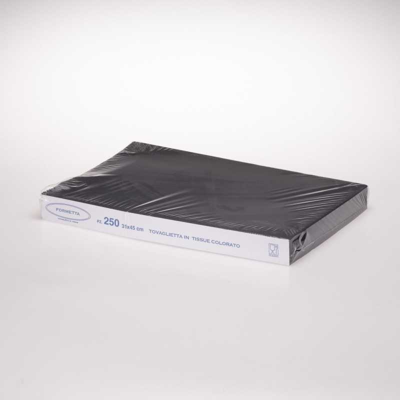 Tovaglietta tissue nera 31x45 cm ristorazione | Crovegli