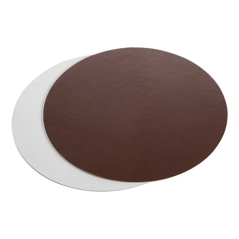Disco sottotorta marrone perla liscio Ø 22 cm pasticceria gelateria | Crovegli