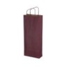 Portabottiglie carta biokraft bordeaux 14+9x38 cm | Crovegli