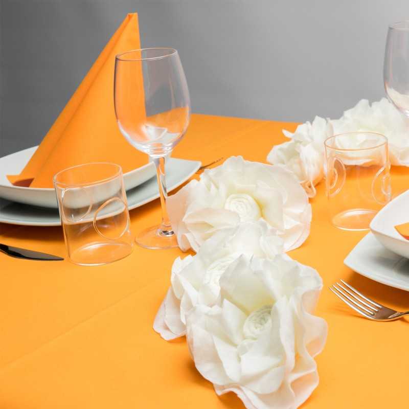Tovagliolo Airlaid 1 velo 40x40 cm arancione bar ristorazione | Crovegli