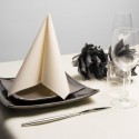 Tovagliolo Airlaid 1 velo 40x40 cm avorio | 50 pezzi