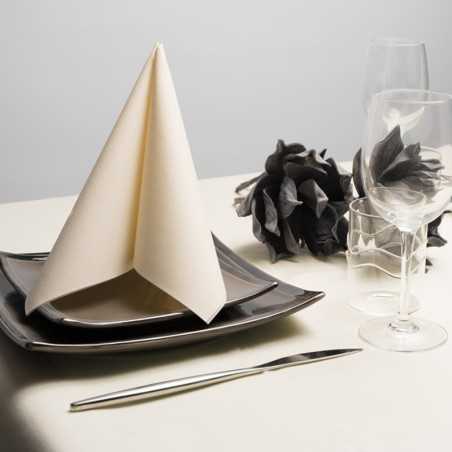Tovagliolo Airlaid 1 velo 40x40 cm avorio bar ristorazione | Crovegli