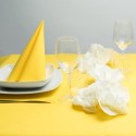 Tovagliolo Airlaid 1 velo 40x40 cm giallo | 50 pezzi