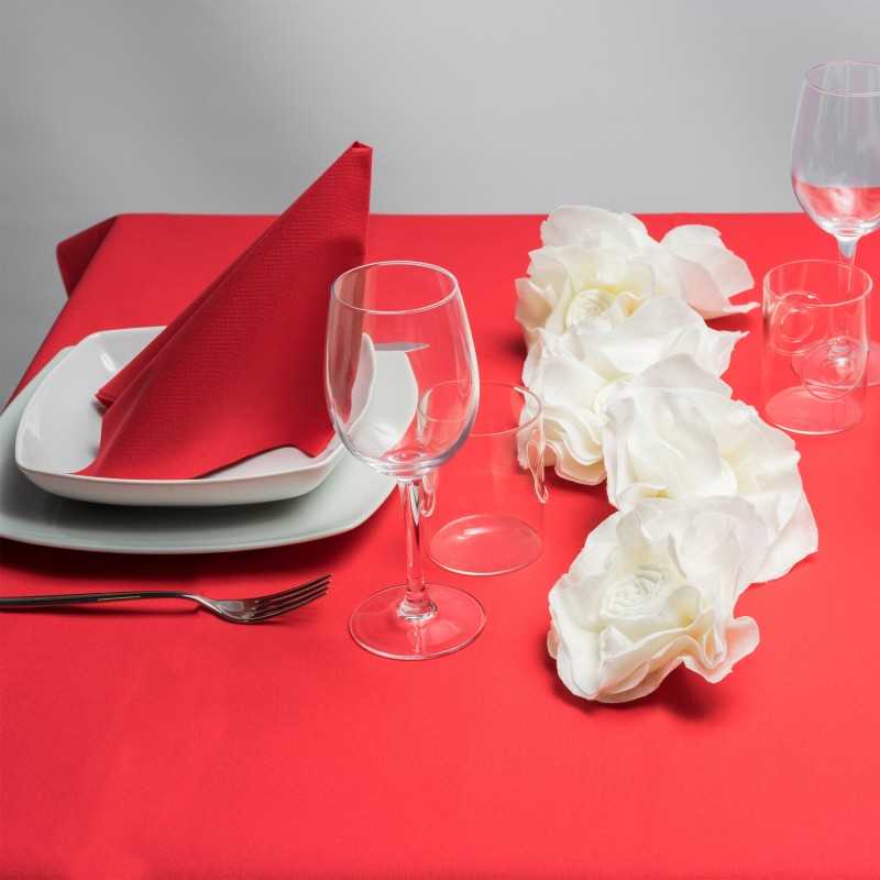 Tovagliolo Airlaid 1 velo 40x40 cm rosso bar ristorazione | Crovegli