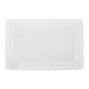 Pizzo centrino rettangolare cellulosa bianca 40x60 cm sottotorta | Crovegli