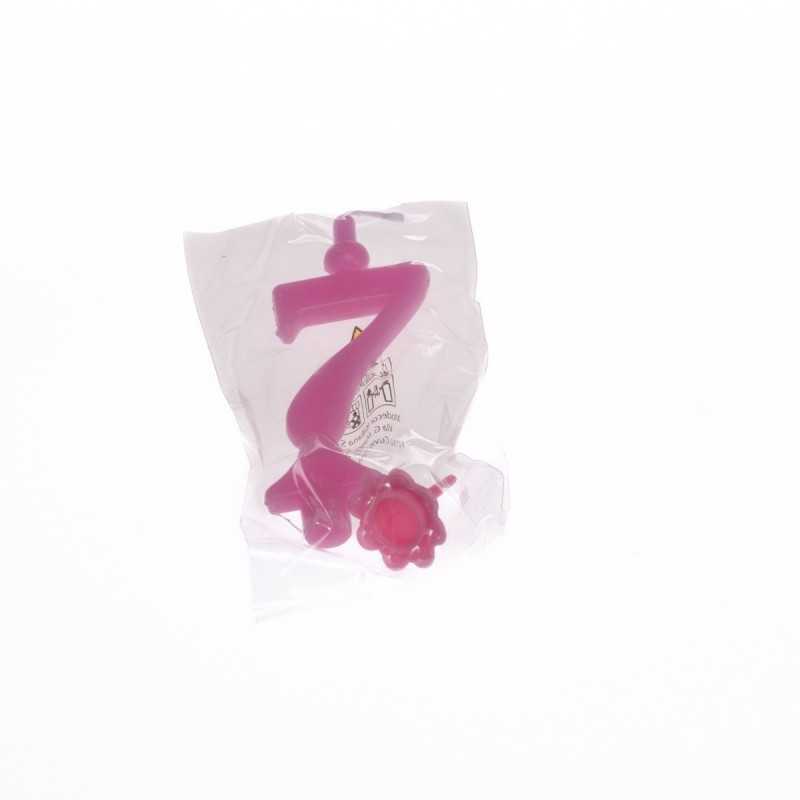 Candela numerale rosa N.7 | Crovegli