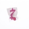 Candela numerale rosa N.7 | Crovegli