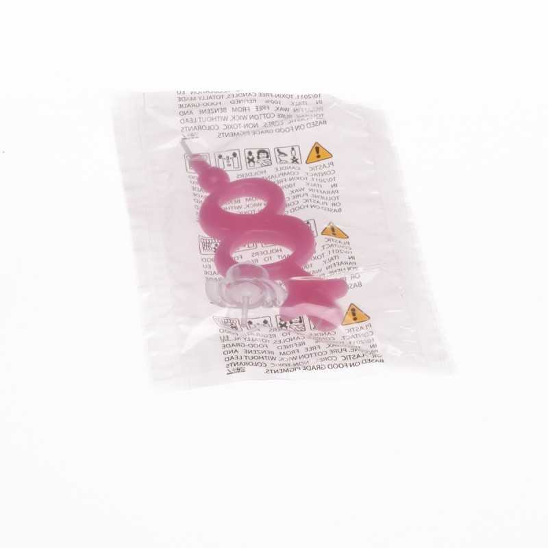 Candela numerale rosa N.8 | Crovegli