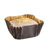 Pirottino quadrato Royal 1Q carta cottura marrone oro 35×35 mm | Crovegli