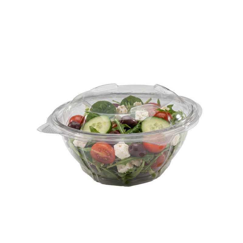 Ciotola esagonale PET cerniera 500cc take away | Crovegli