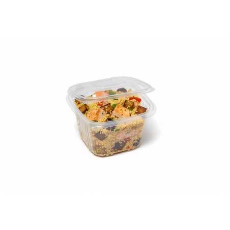 Contenitore PP 500cc 10x10 cm H 7,5 cm microonde | Crovegli