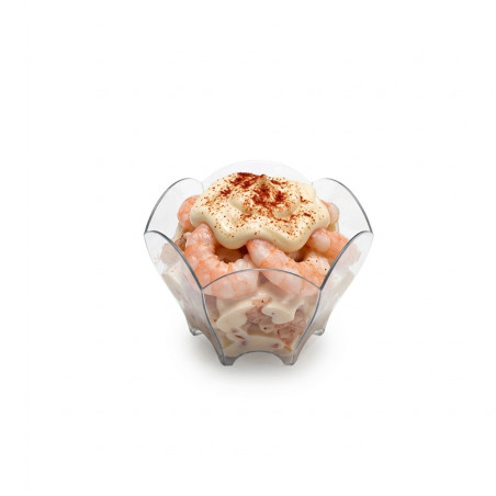 Coppetta Tulipano trasparente 90cc finger food | Crovegli