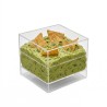 Coppetta Cube trasparente 65cc finger food | Crovegli