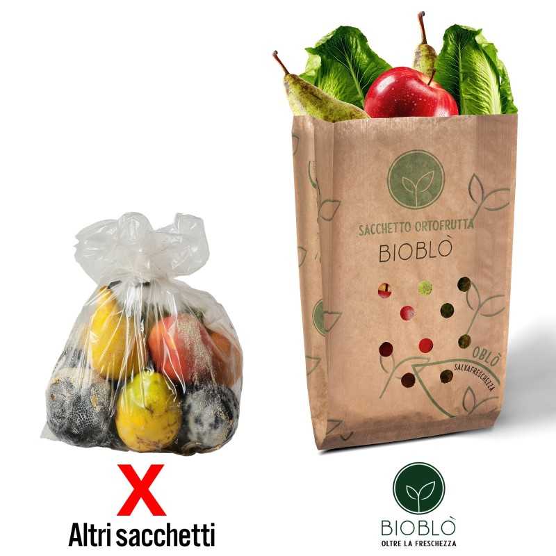 Sacchetto Alios Bioblò trama forata 20+10x36 cm | Crovegli