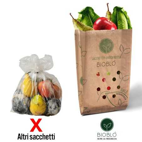 Sacchetto Alios Bioblò trama forata 20+10x36 cm | Crovegli