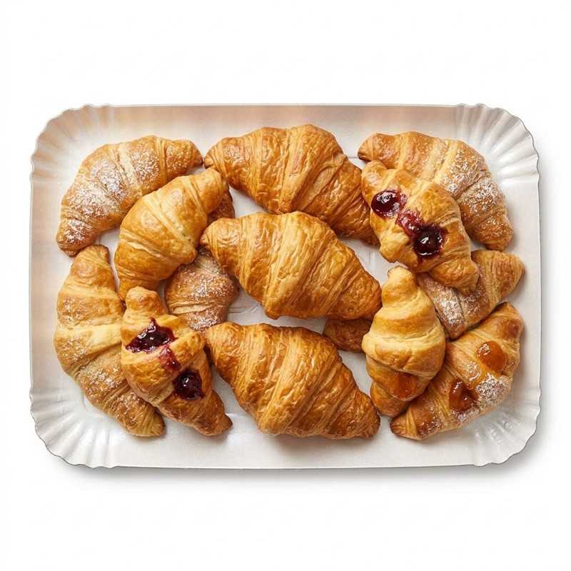 Vassoio cartone perla n.8 28x38,5 cm pasticceria gelateria | Crovegli