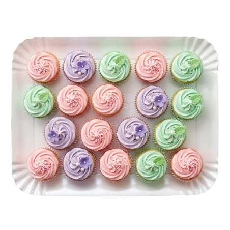 Vassoio cartone perla n.2 12x18 cm pasticceria gelateria | Crovegli