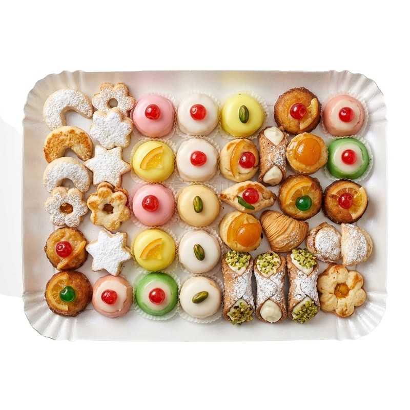 Vassoio cartone perla n.5 19x28 cm pasticceria gelateria | Crovegli