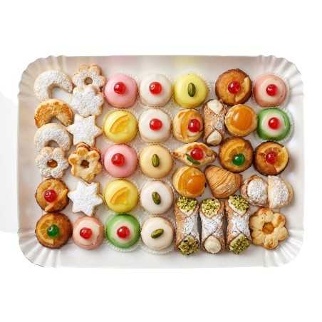 Vassoio cartone perla n.5 19x28 cm pasticceria gelateria | Crovegli