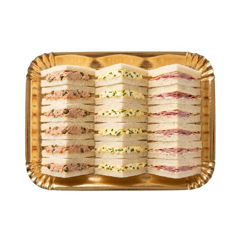 Vassoio cartone oro n.2BIS 13,5x20 cm pasticceria gelateria | Crovegli