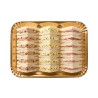 Vassoio cartone oro n.2BIS 13,5x20 cm pasticceria gelateria | Crovegli