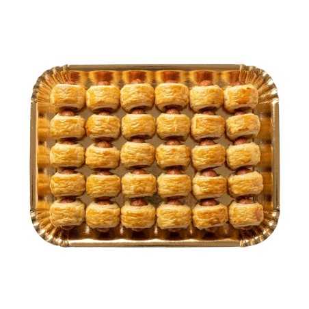 Vassoio cartone oro n.5 19x28 cm pasticceria gelateria | Crovegli