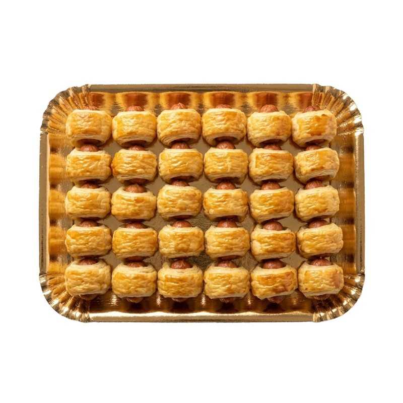 Vassoio cartone oro n.10 35,5x51 cm pasticceria gelateria | Crovegli