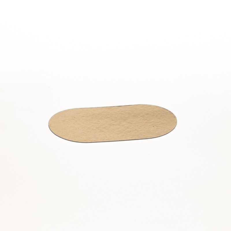 Sottobensone dorato ovale cartoncino 13x23,5 cm bensone ciambella | Crovegli