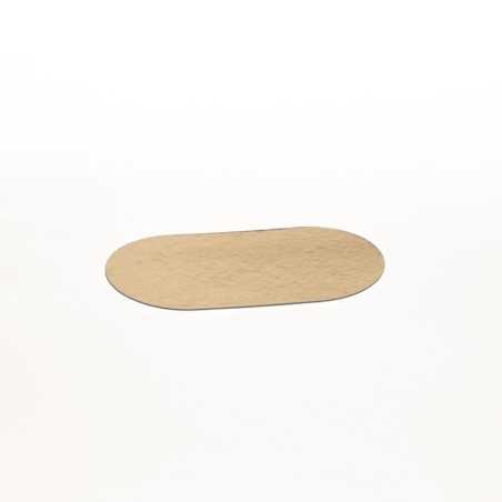 Sottobensone dorato ovale cartoncino 13x23,5 cm bensone ciambella | Crovegli