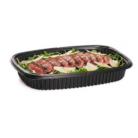 Vaschetta PP nera Cookipack 1250cc 255x189 mm | Crovegli