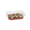 Vaschetta PET rettangolare 19x14,8 cm H 55 mm 750cc coperchio | Crovegli