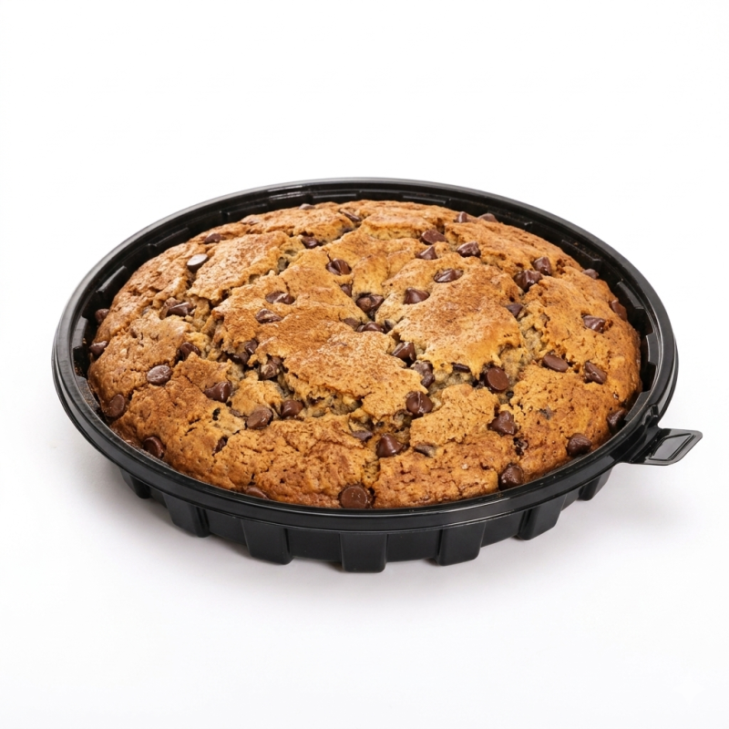 Vaschetta rotonda nera porta torta Ø 18 cm con coperchio | Crovegli