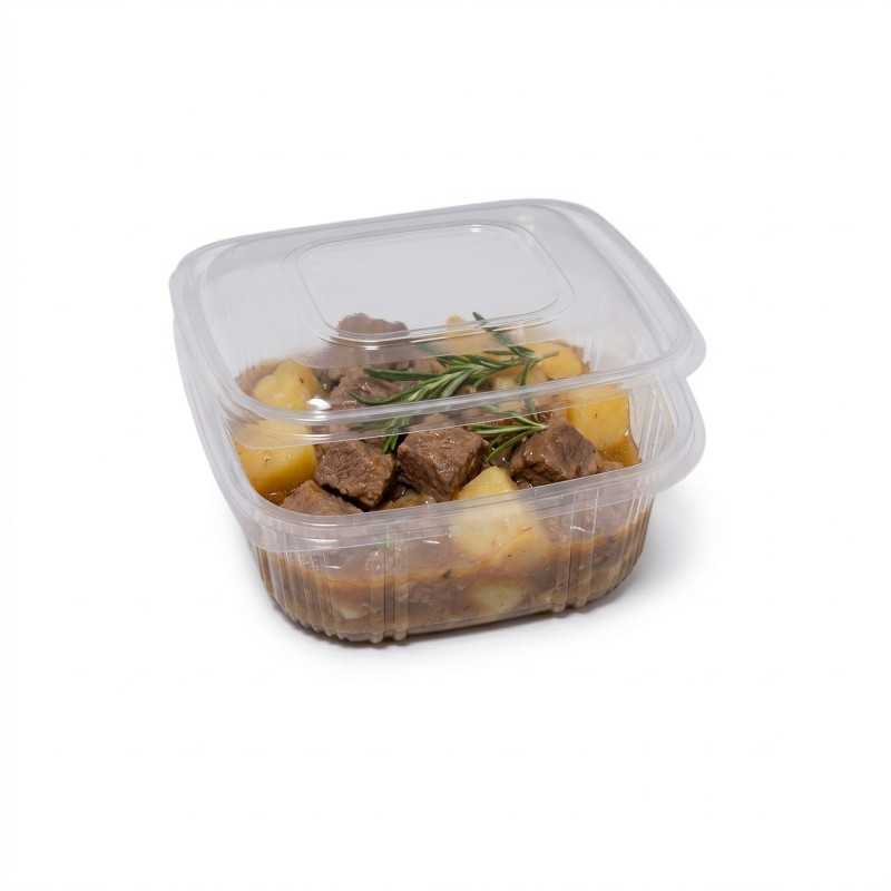 Contenitore PP 1500cc 16x16 cm H 6,9 cm microonde | Crovegli