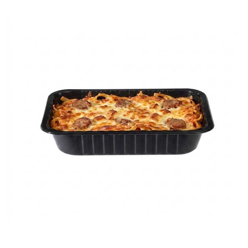Vaschetta CPET nero 231x146 H49 1125ml forno microonde | Crovegli