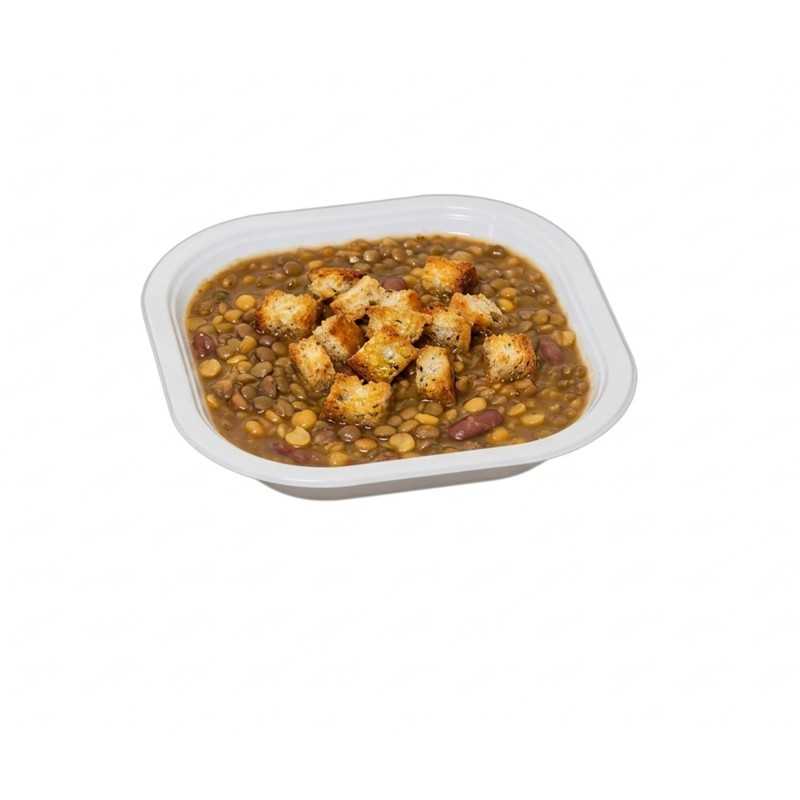 Piatto plastica quadrato P1 36  termosaldabile mensa | Crovegli