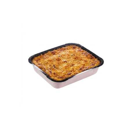Vaschetta cellulosa VS45P nera termosaldabile 180x210 H45 4 porzioni microonde | Crovegli