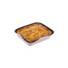 Vaschetta cellulosa VS45P nera termosaldabile 180x210 H45 4 porzioni microonde | Crovegli