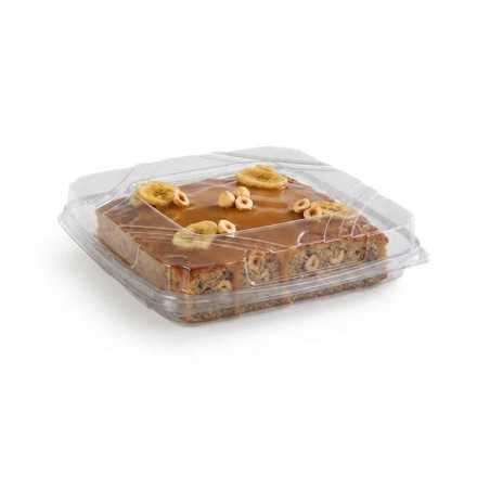 Vaschetta PET quadrata porta torta 22x22 cm H 50 mm | Crovegli