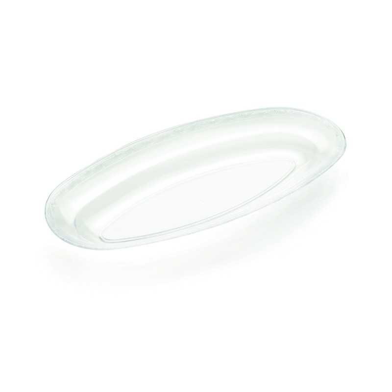 Vassoio ovale trasparente profitteroles 33,5x17,5 cm | Crovegli