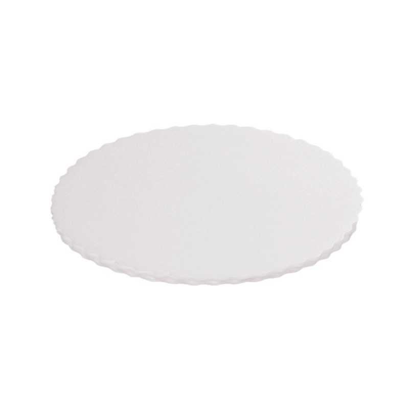 Disco sottotorta polistirolo bianco liscio Ø 28 cm torte da forno pasticceria | Crovegli