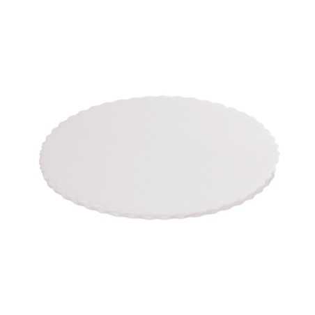 Disco sottotorta polistirolo bianco liscio Ø 28 cm torte da forno pasticceria | Crovegli